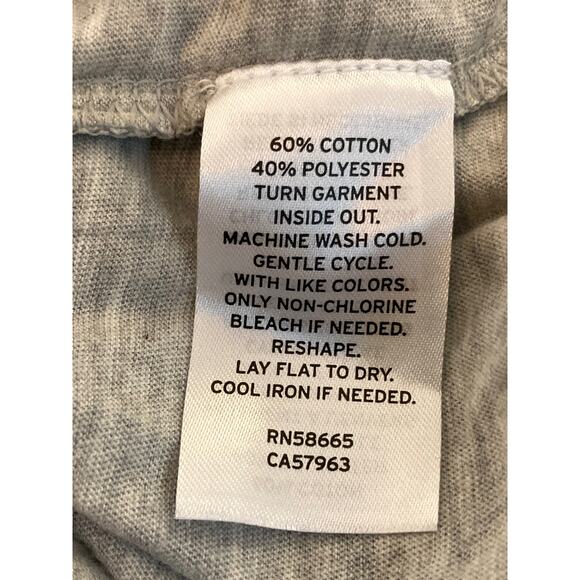 Halogen "All Luck" Embroidered St. Patrick's Day Tee Sz XXS/2X Small in Grey NWT - Picture 7 of 7